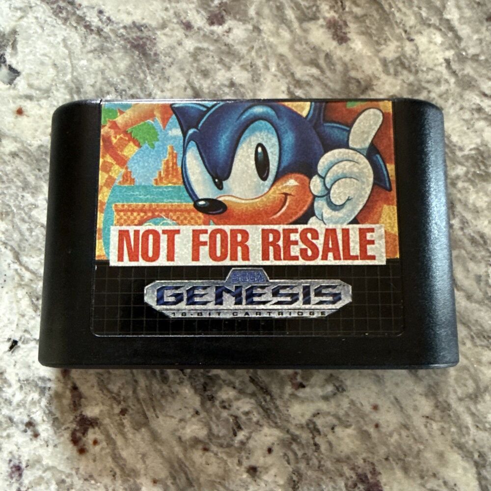 Sonic the Hedgehog Sega Genesis Game Cartridge Only Authentic Retro Classic